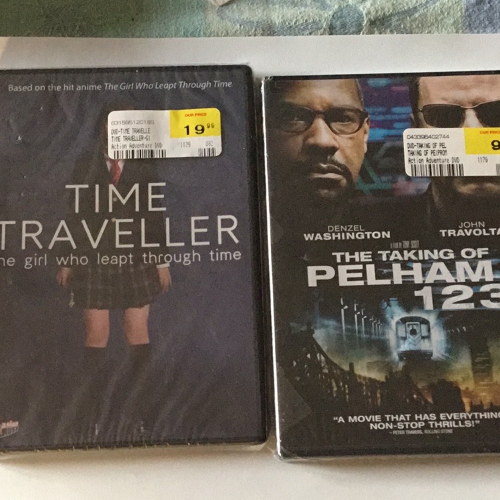 NWT  2 DVD’s set -Time Traveller and The Taking of Pelham 123
